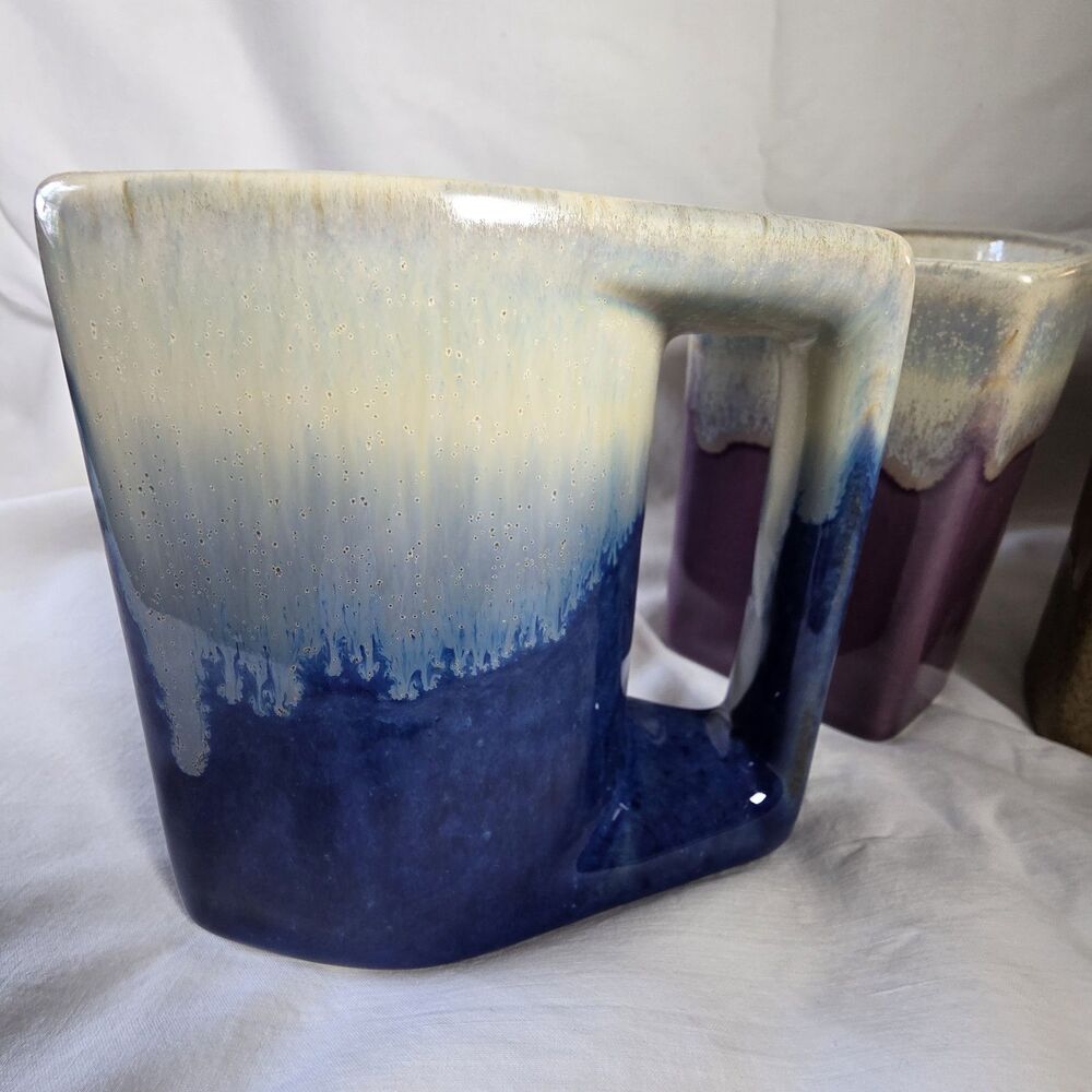 C&C Mexican Pottery Drip Glaze Stoneware Mug - Set of 4 (Rodolfo Padilla Style) - Picture 6 of 10